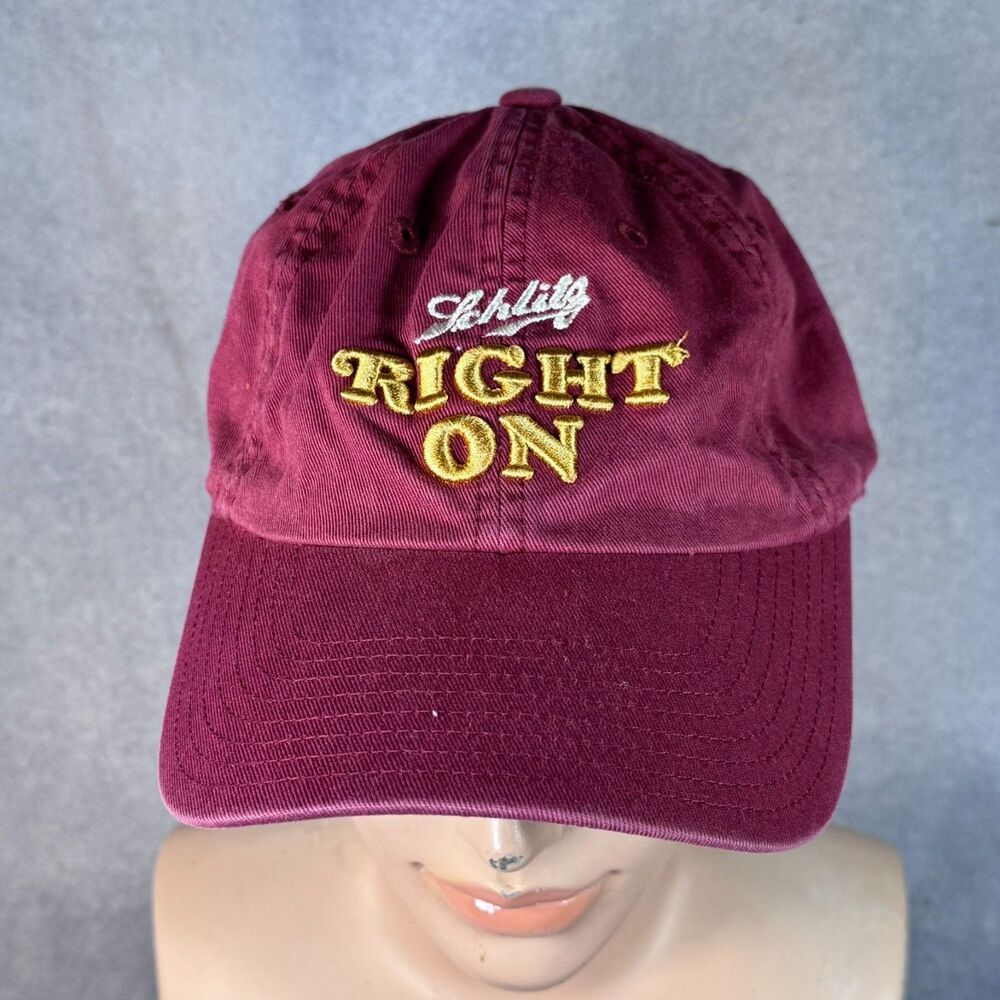 American Needle Schlitz Beer "Right On" Ballpark Dad Hat Baseball Cap